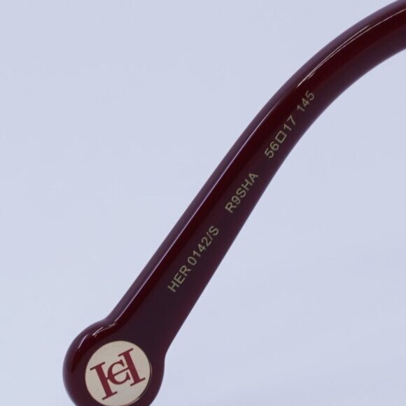 Carolina Herrera HER 0142/S 0R9S HA Sunglasses Burgundy/Nude Cat Eye Frame main image 7